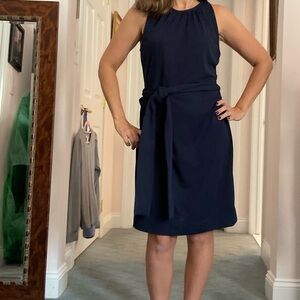 Tory Burch Navy Midi Dress